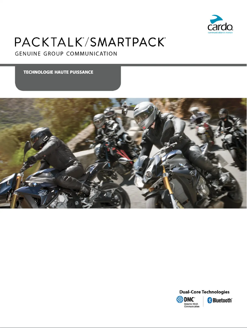 Page n°1 - Guide d'installation Cardo Scala Rider Smartpack