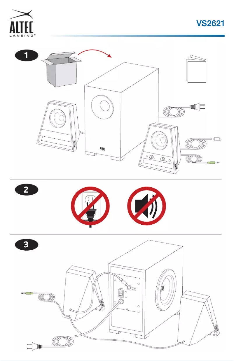 Página 1 del manual Manual de usuario Altec Lansing VS2621