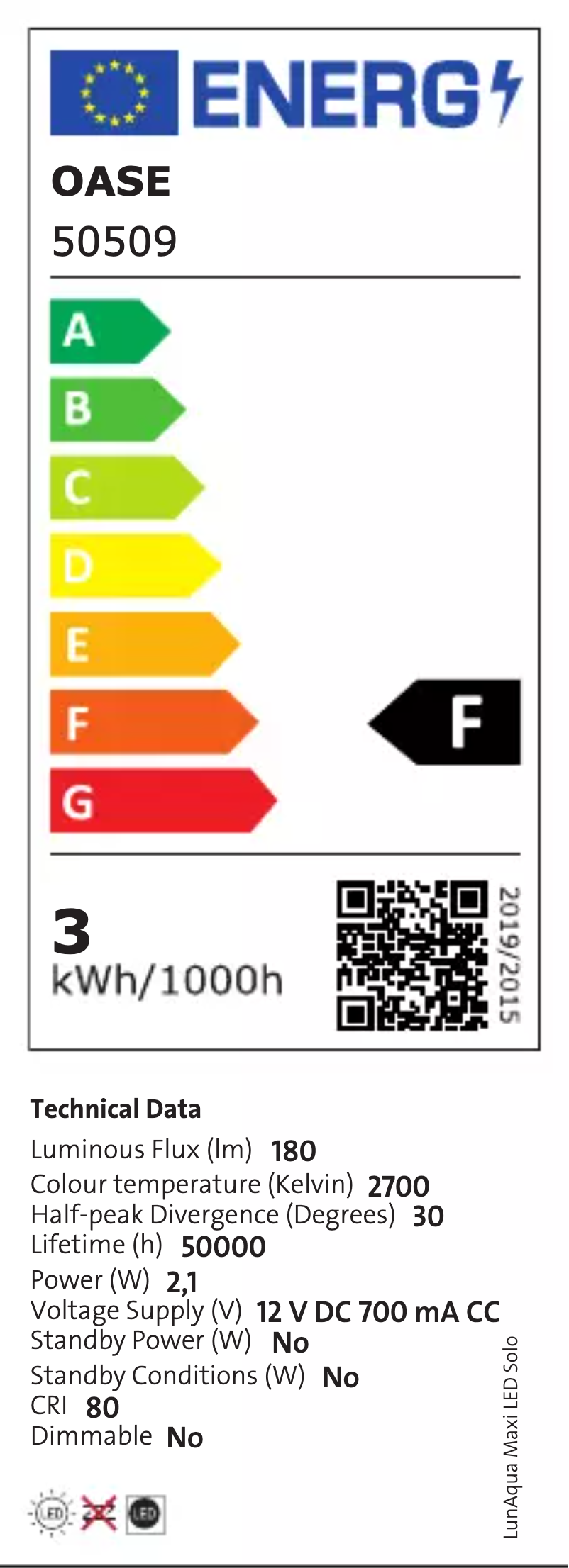Image de la première page du manuel de l'appareil LunAqua Maxi LED Solo