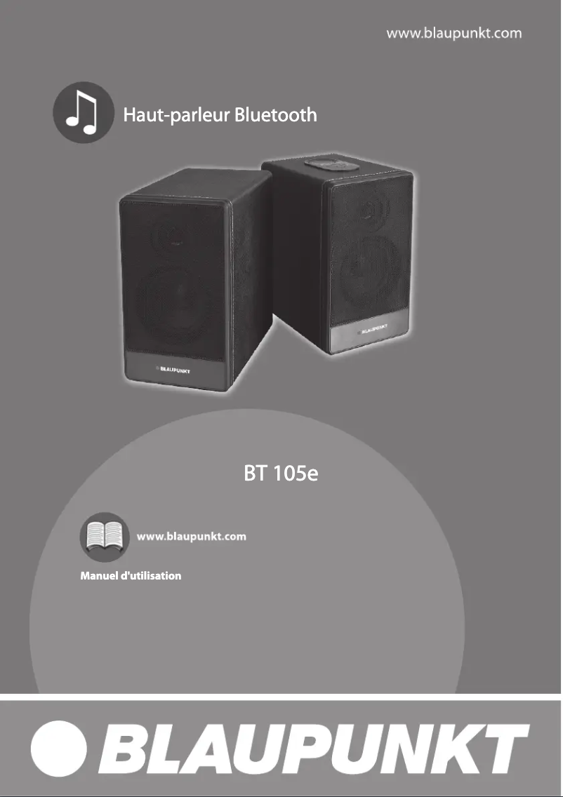 Page 1 de la notice Manuel utilisateur Blaupunkt BT 105e