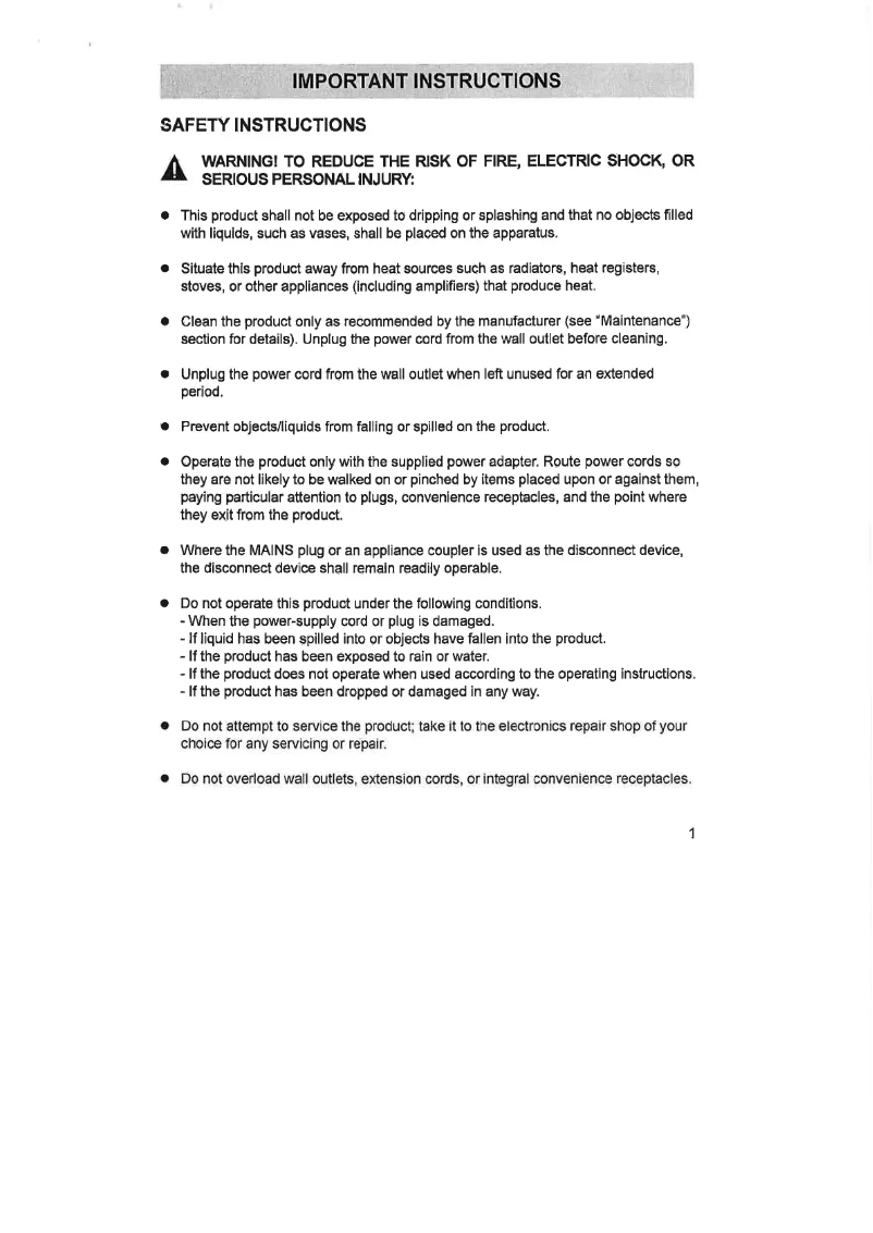 Page n°1 - Manuel utilisateur Jay-Tech LED TV 824D