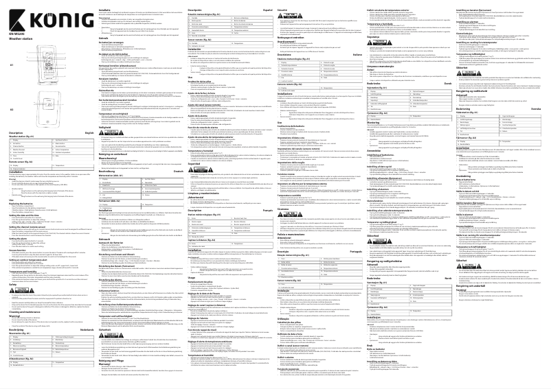 Page 1 de la notice Manuel utilisateur Konig KN-WS205