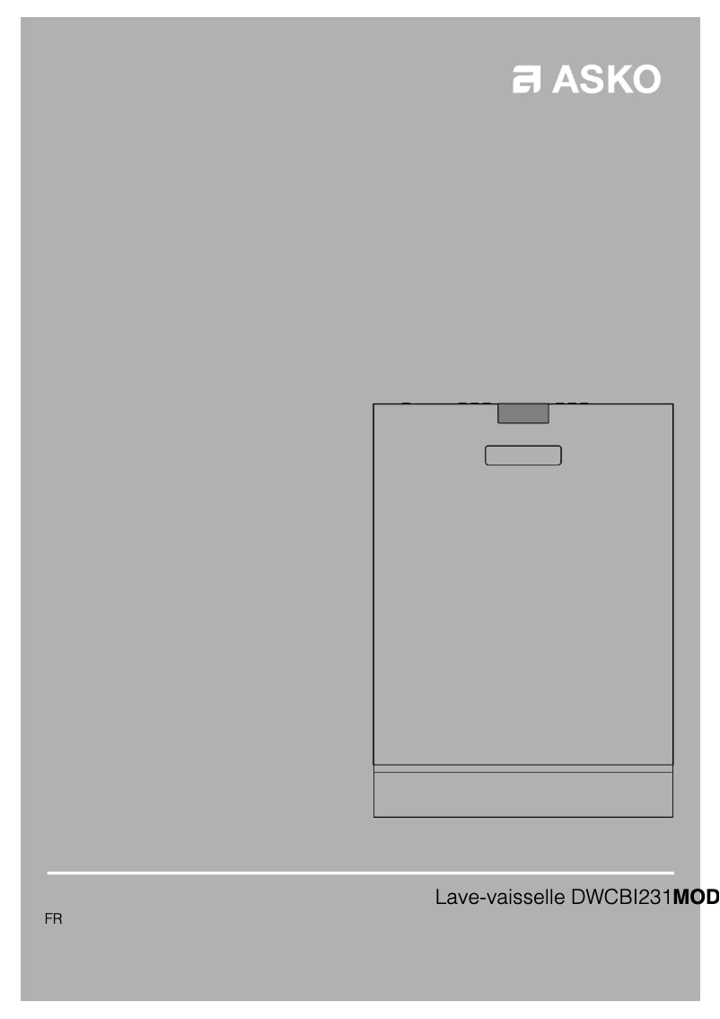 Image de la première page du manuel de l'appareil DWCBI231W