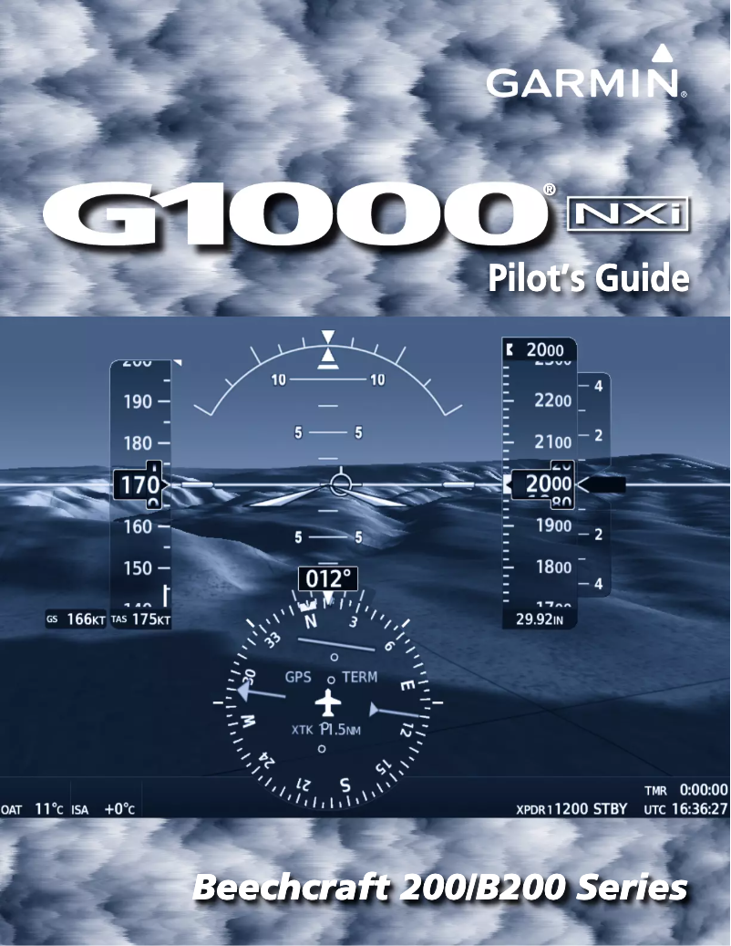 Page 1 de la notice Manuel utilisateur Garmin G1000 NXi