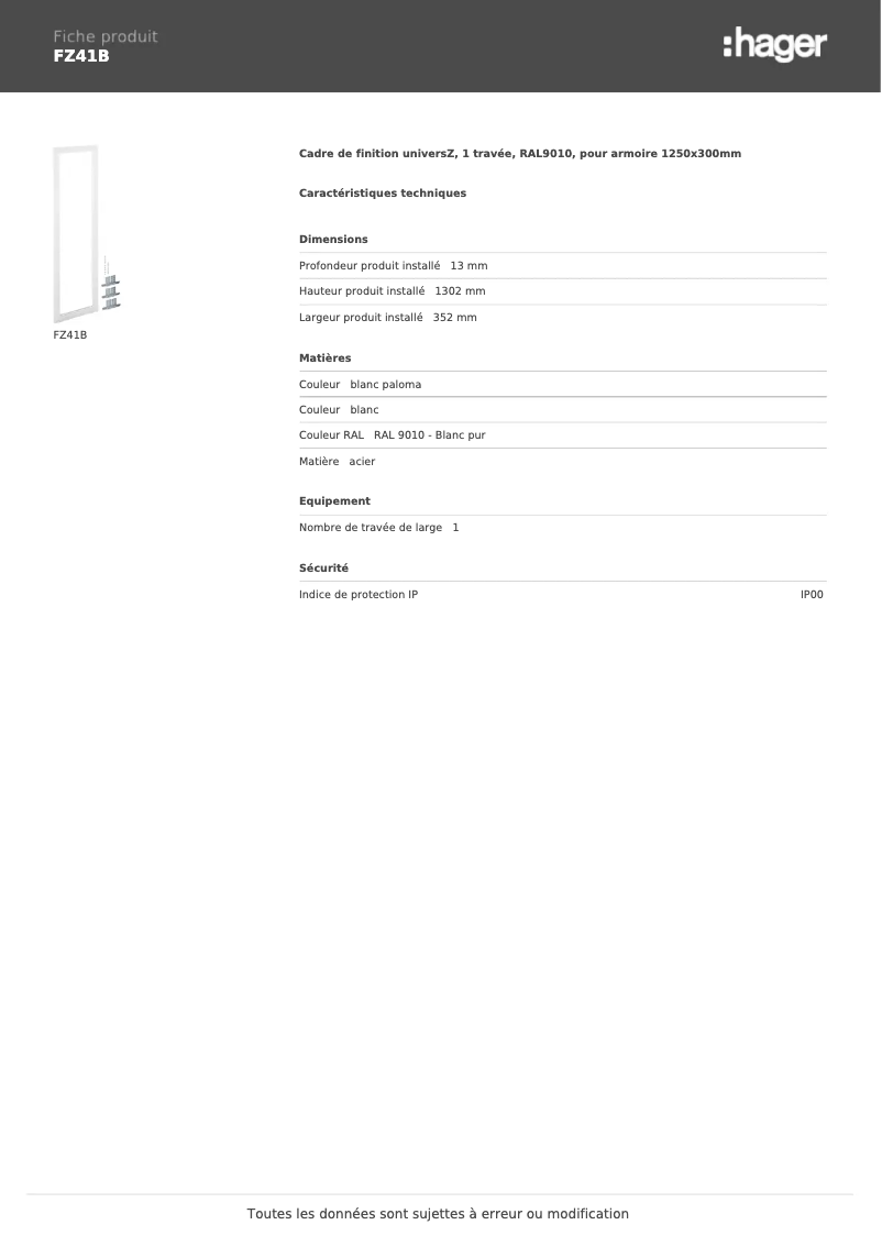 Image de la première page du manuel de l'appareil FZ41B