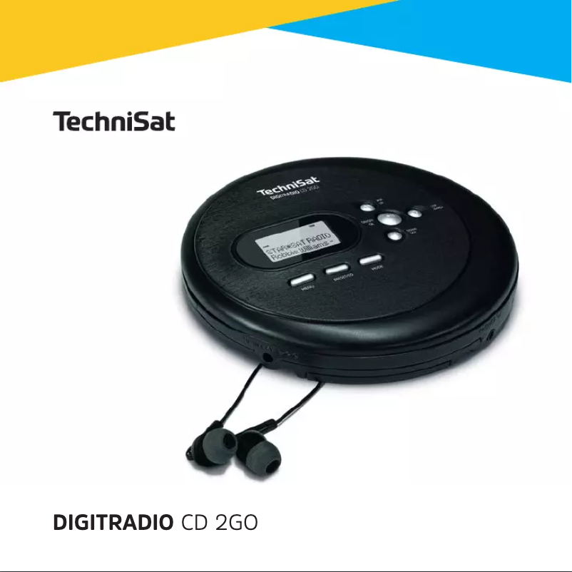 Page n°1 - Manuel utilisateur TechniSat Digitradio CD 2GO