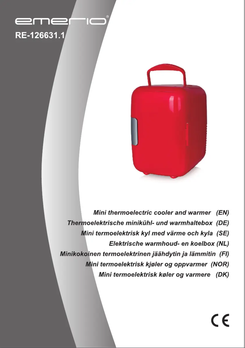 Page n°1 - Manuel utilisateur Emerio RE-126631.1