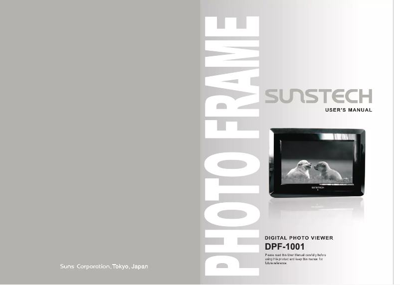 Page n°1 - Manuel utilisateur Sunstech DPF1001