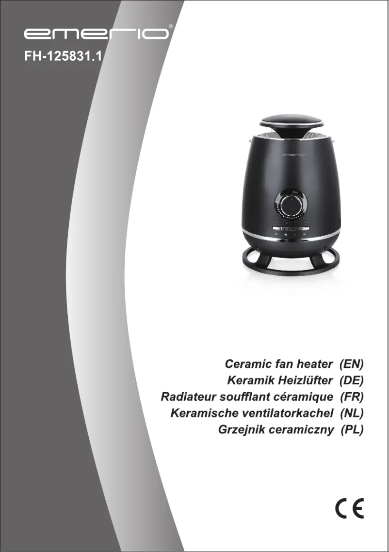 Page 1 de la notice Manuel utilisateur Emerio FH-125831.1
