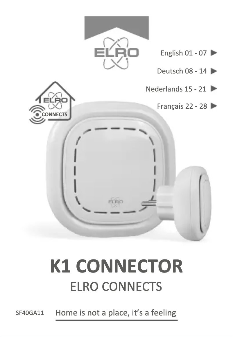 Page n°1 - Manuel utilisateur Elro Connects SF400S
