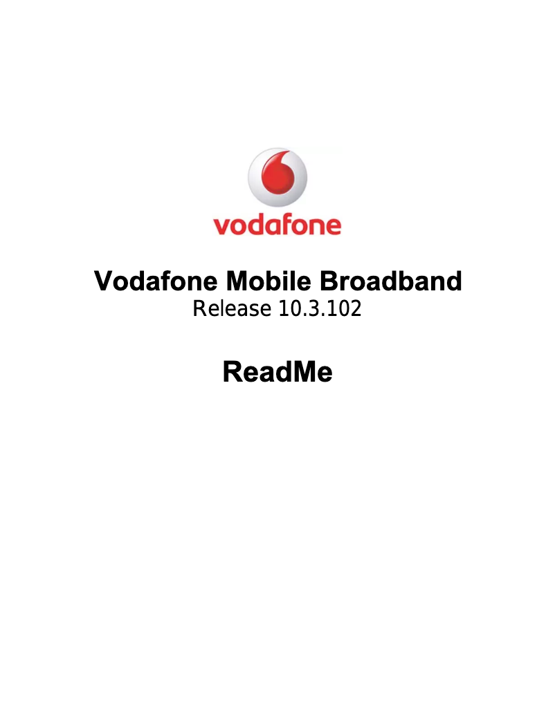 Page 1 de la notice Manuel utilisateur Vodafone Huawei R201