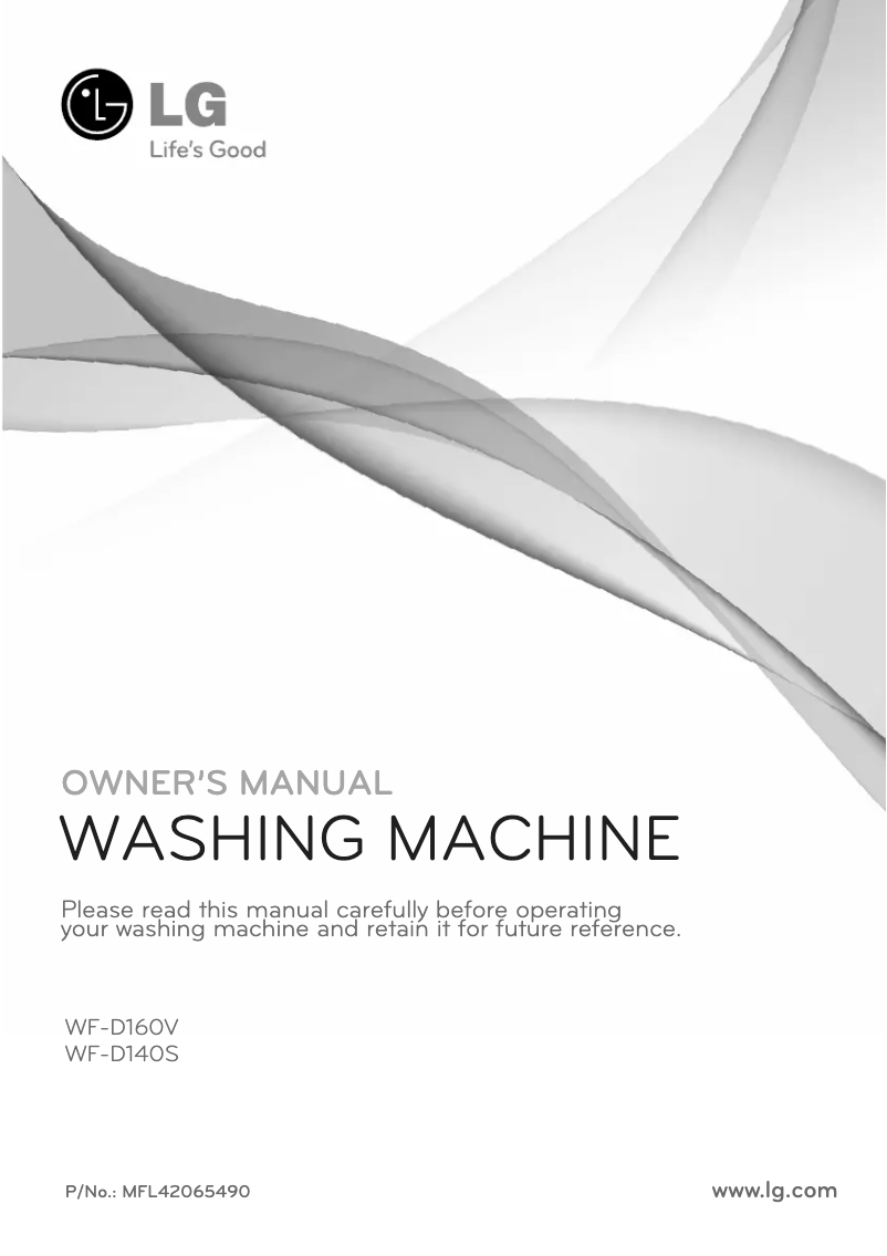 Página 1 del manual Manual de usuario LG WF-D140S