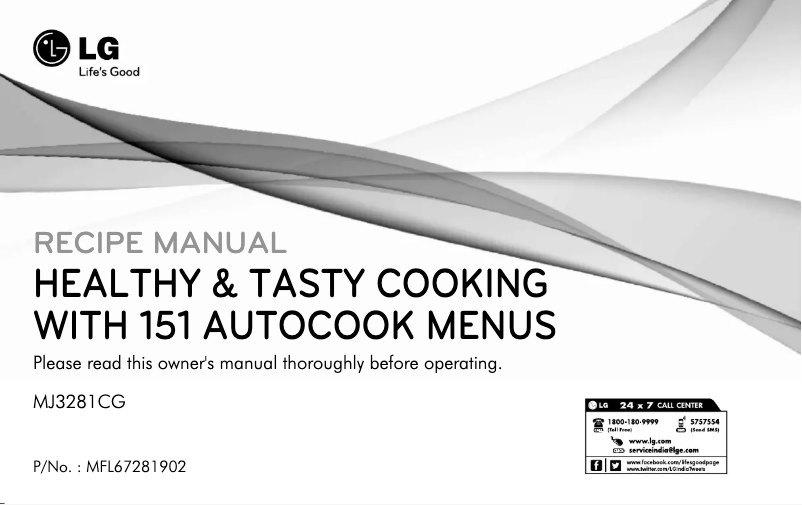 Página 1 del manual Manual de usuario LG MJ3281CG