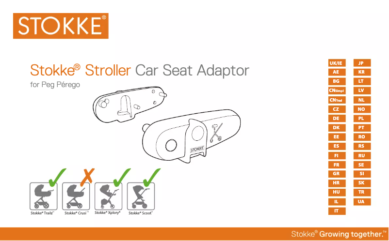 Page 1 of the manual User Manual Stokke Car Seat Adaptor for Peg Perego
