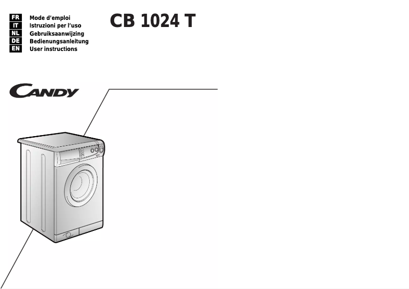 Page 1 de la notice Manuel utilisateur Candy Proxima cb 1024 t