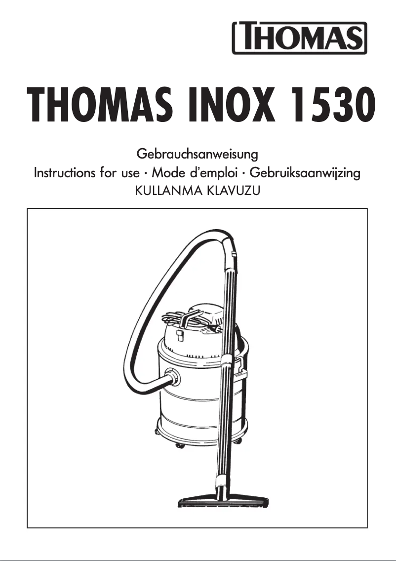 Page 1 de la notice Manuel utilisateur Thomas Inox 1530