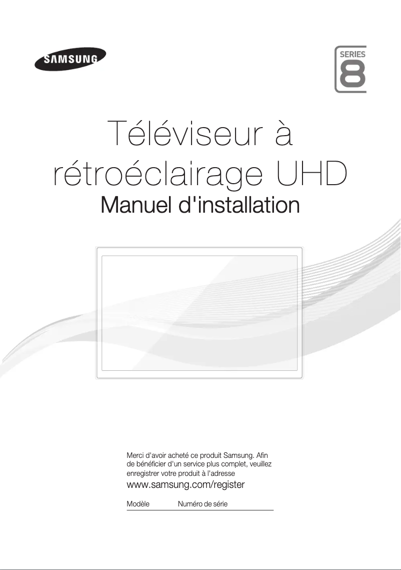 Page 1 de la notice Manuel utilisateur Samsung HG65ED890WB