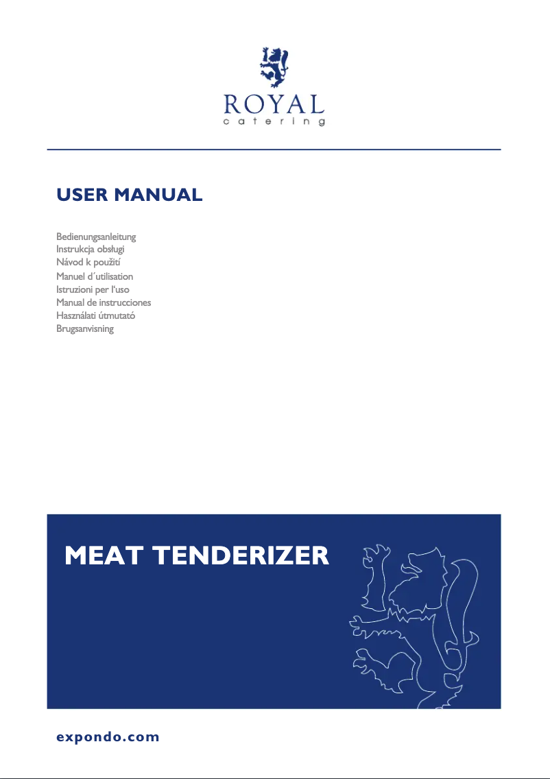 Page n°1 - Manuel utilisateur Royal Catering RCMT-351W