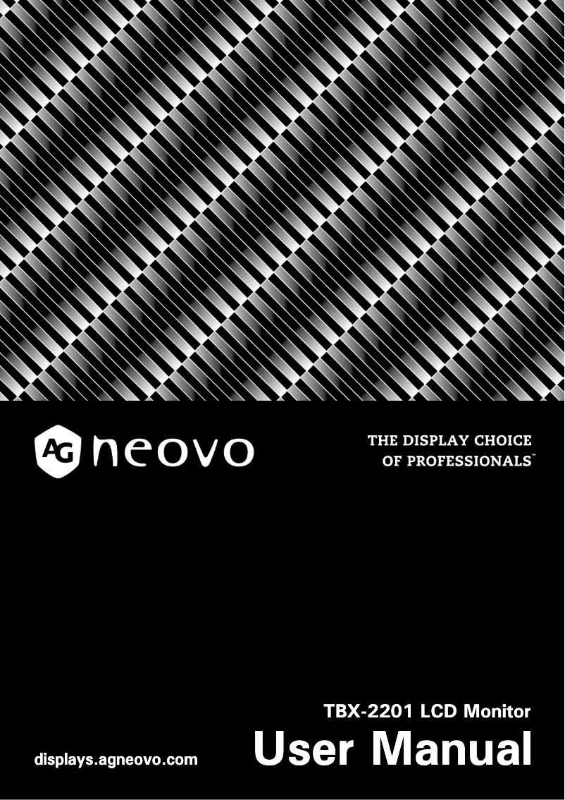 Image de la première page du manuel de l'appareil TBX-2201