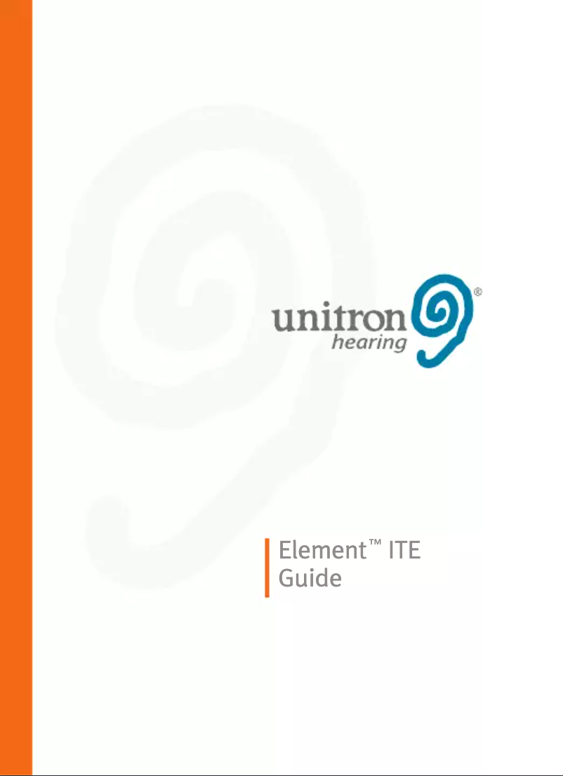 Page 1 de la notice Manuel utilisateur Unitron Element ITE