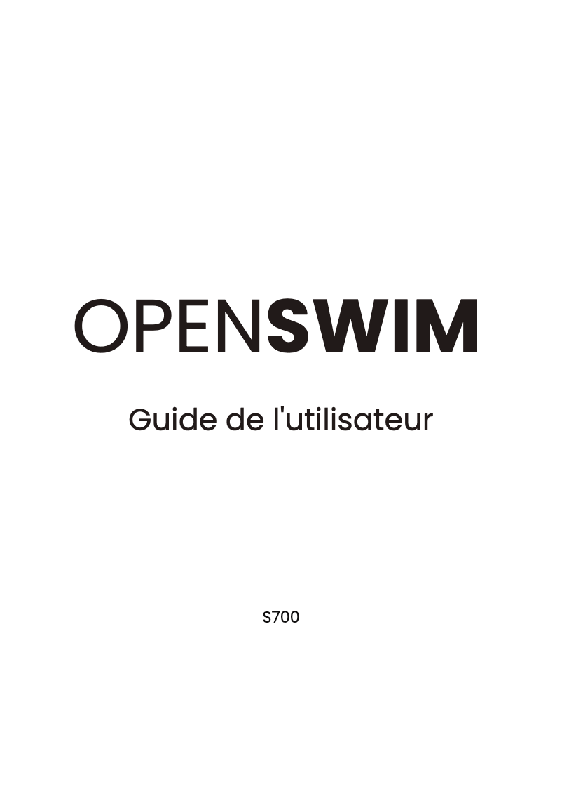 Page 1 de la notice Manuel utilisateur Shokz OpenSwim