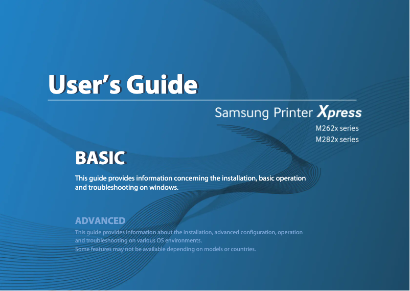 Page 1 of the manual User Manual Samsung SL-M2825DW