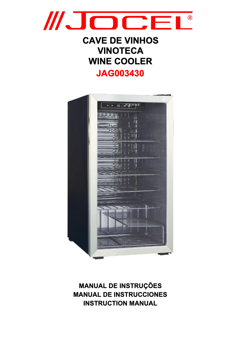 Page n°1 - Manuel utilisateur Jocel JCAV003430