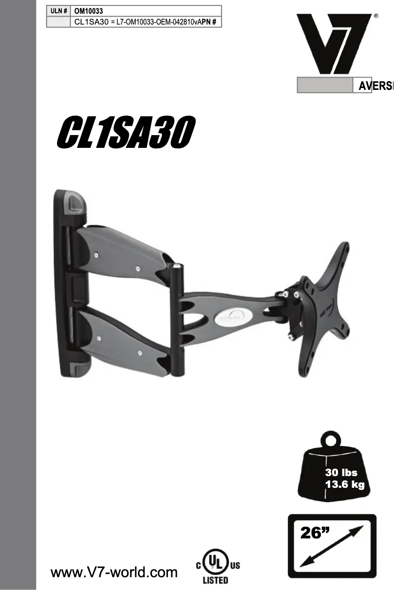 Image de la première page du manuel de l'appareil CL1SA30-1E