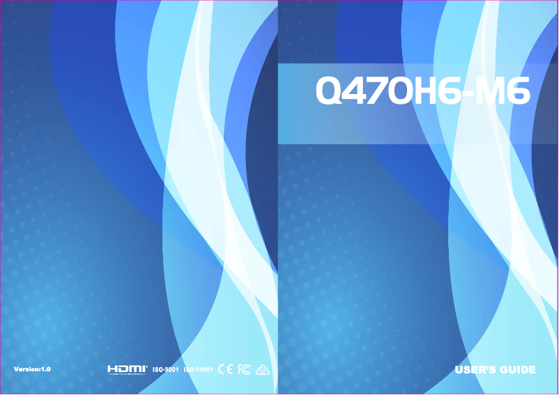 Image de la première page du manuel de l'appareil Q470H6-M6