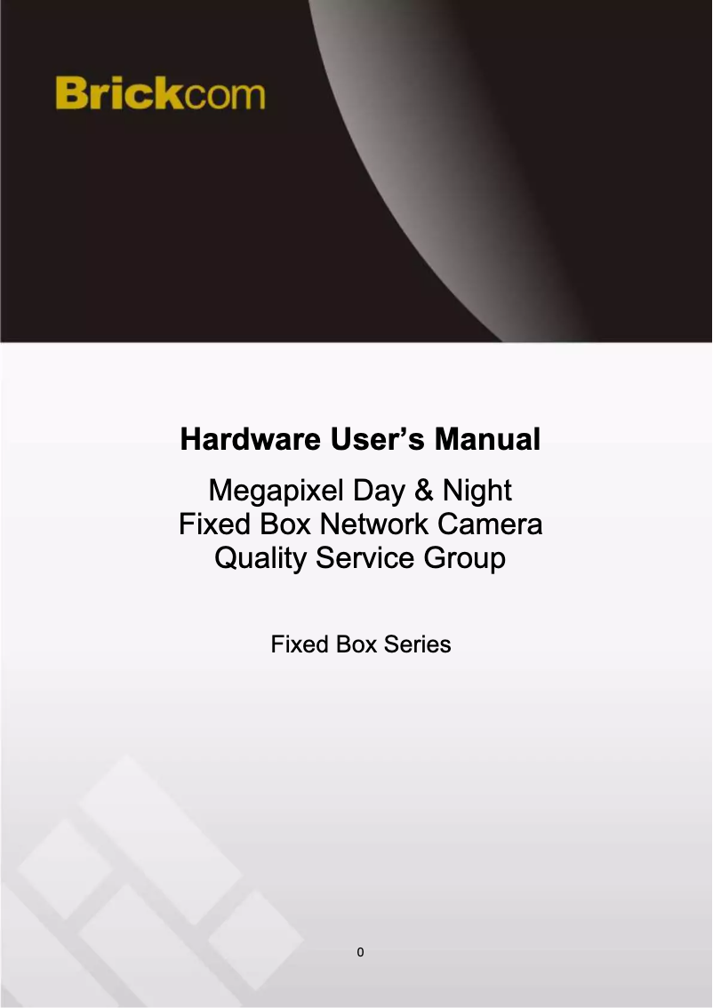 Page 1 de la notice Manuel utilisateur Brickcom FB-200NE-V6