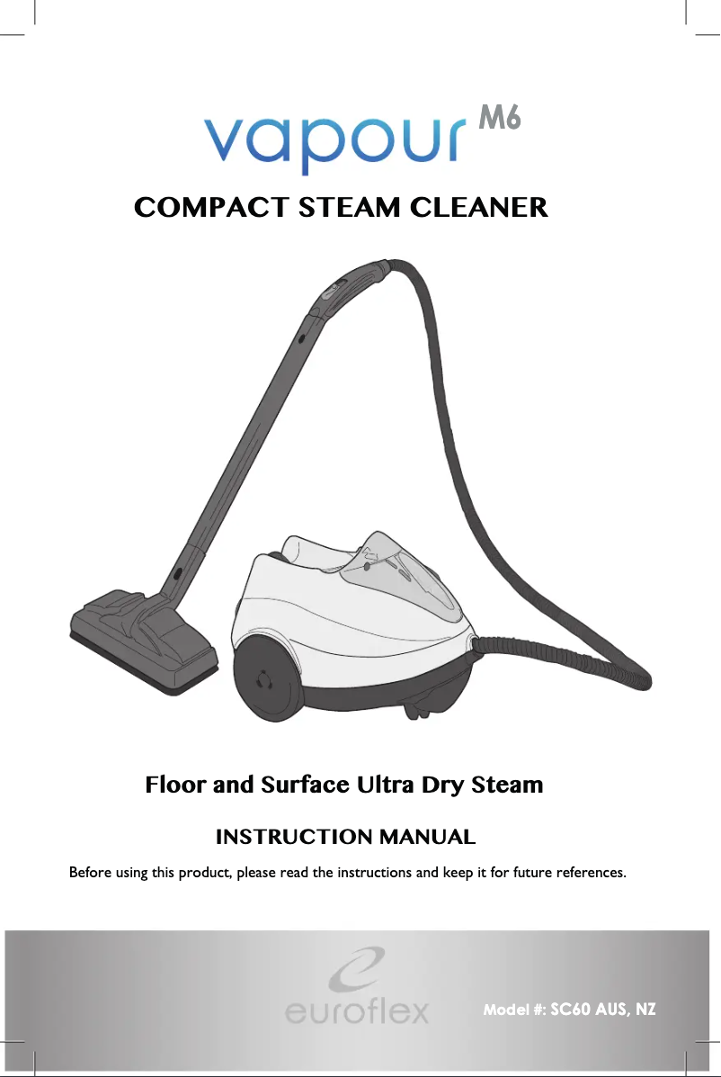 Página 1 del manual Manual de usuario Euroflex Vapour M6