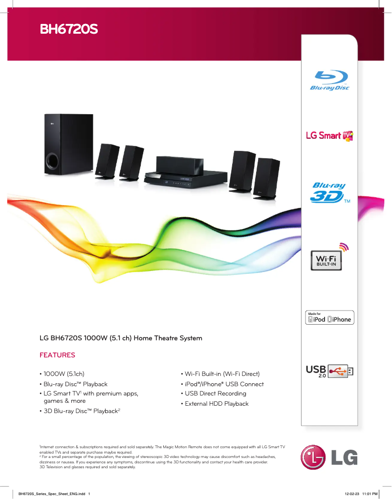 Image de la première page du manuel de l'appareil BH6720S