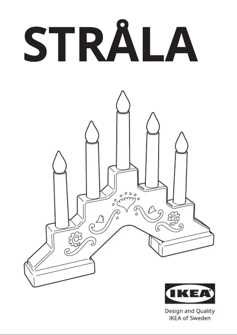 Image de la première page du manuel de l'appareil STRÅLA 905.824.47