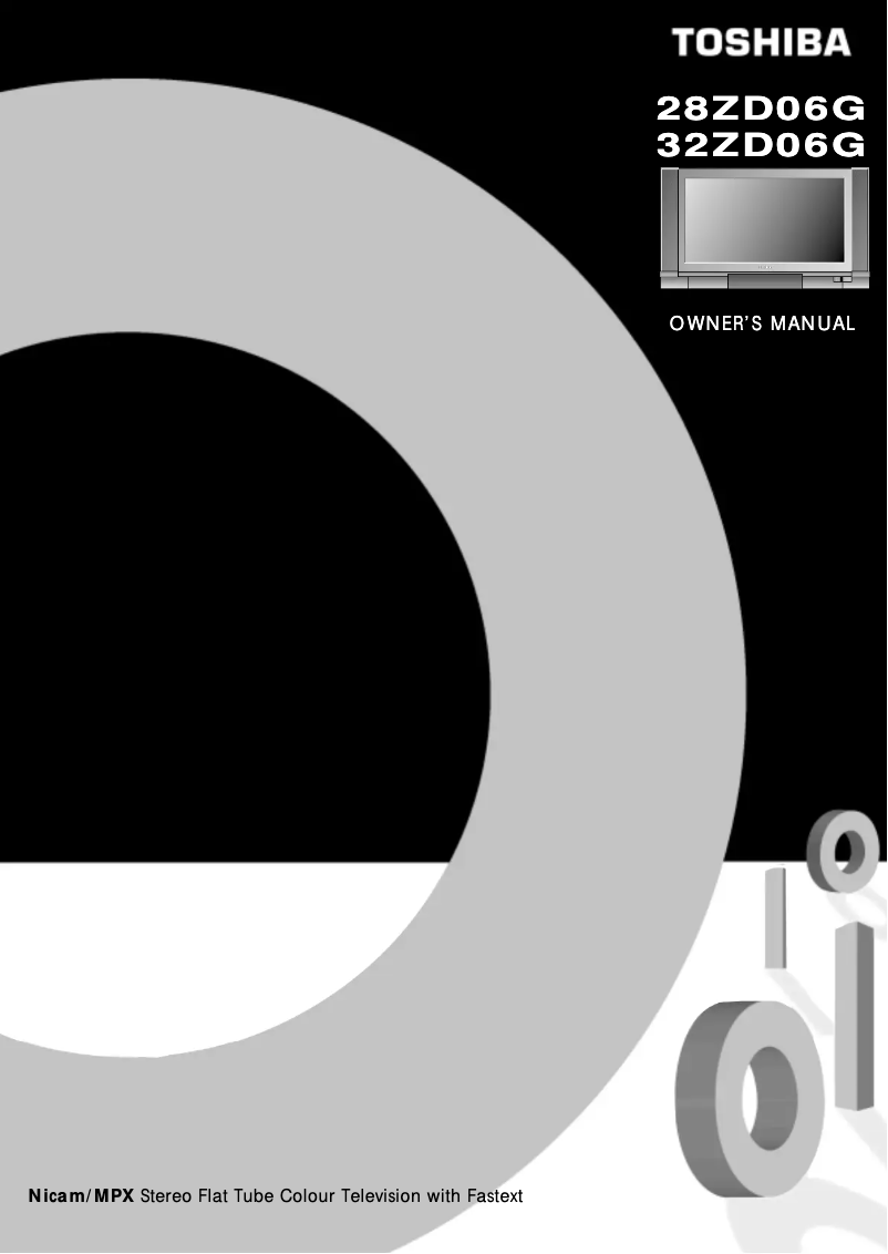 Page n°1 - Manuel utilisateur Toshiba 28ZD06G