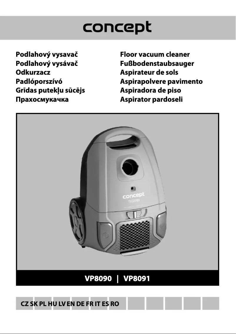 Page 1 de la notice Manuel utilisateur Concept VP8090