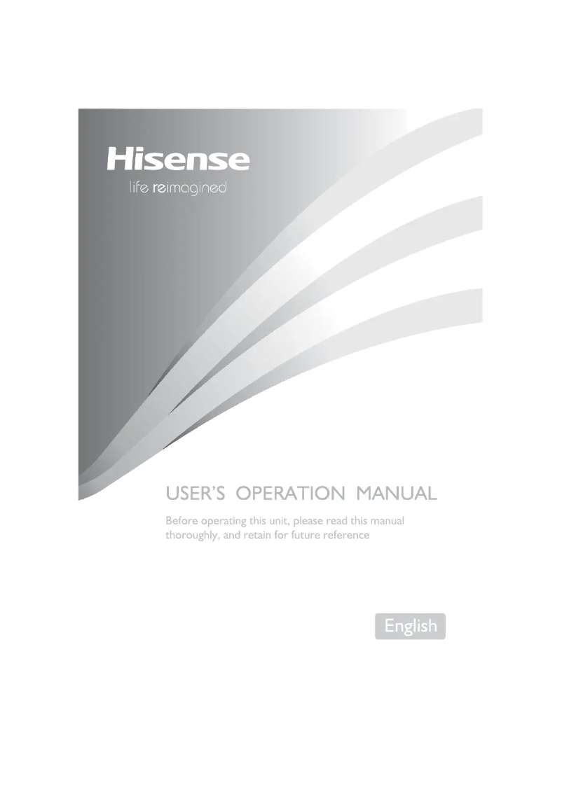 Page 1 de la notice Manuel utilisateur Hisense RL423N4CW2