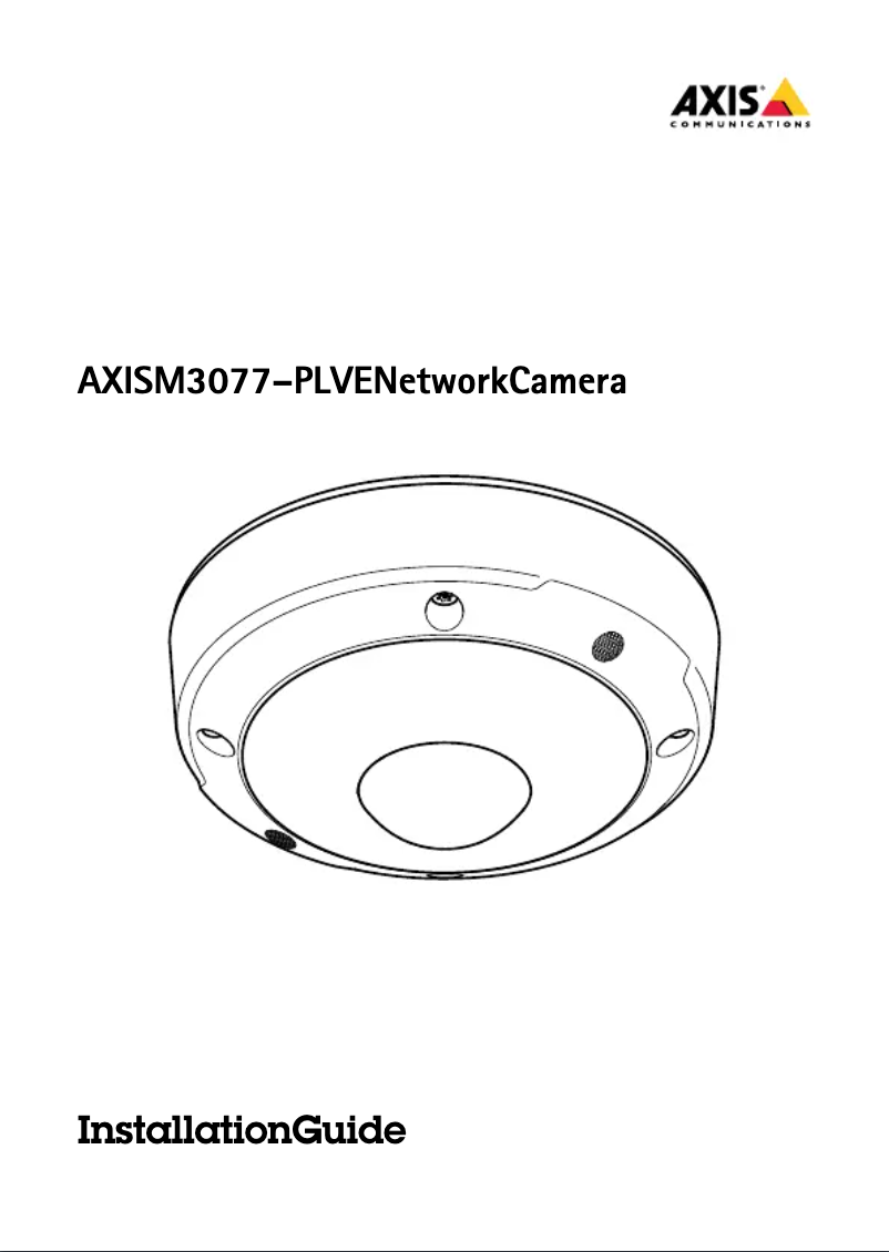 Page 1 de la notice Manuel utilisateur Axis M3077-PLVE