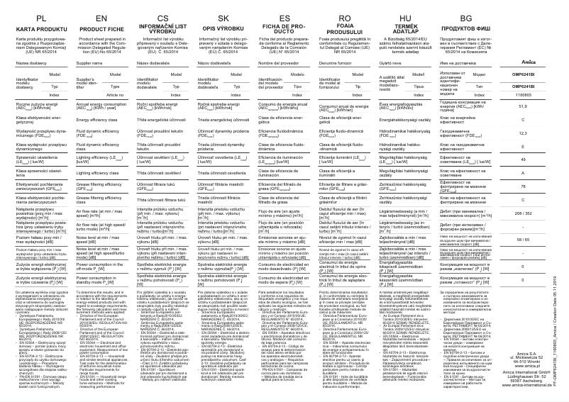 Image de la première page du manuel de l'appareil OMP6241BI