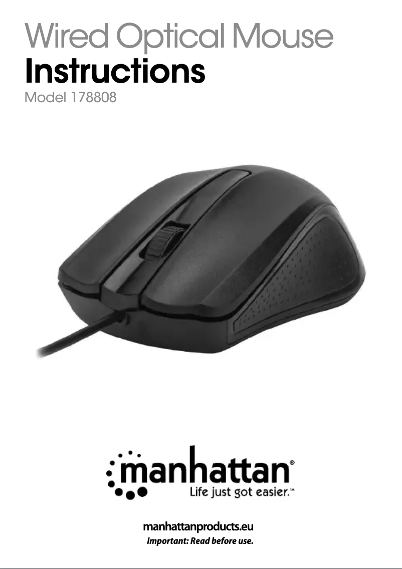 Page 1 de la notice Manuel utilisateur Manhattan 178808
