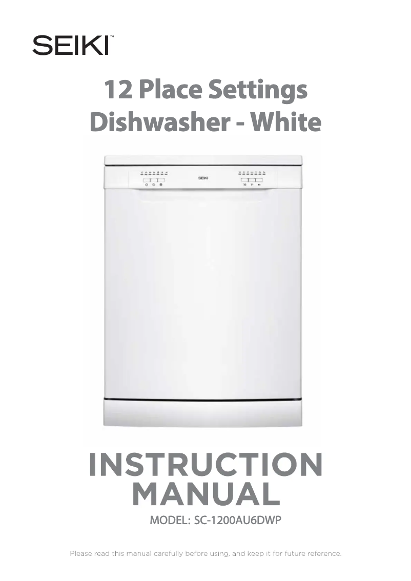 Page n°1 - Manuel utilisateur Seiki SC-1200AU6DWP