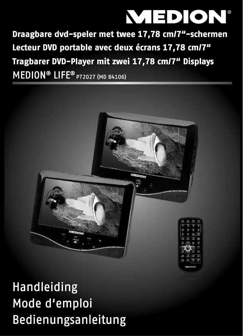 Image de la première page du manuel de l'appareil MD 84106 LIFE P72027
