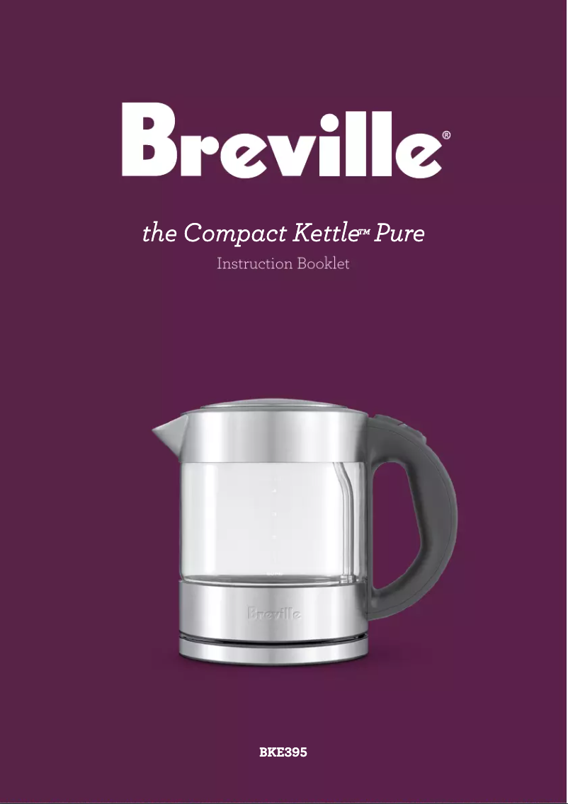 Image de la première page du manuel de l'appareil the Compact Kettle Pure BKE395