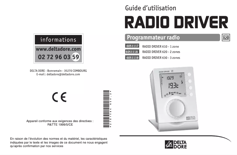 Image de la première page du manuel de l'appareil Radio Driver 620