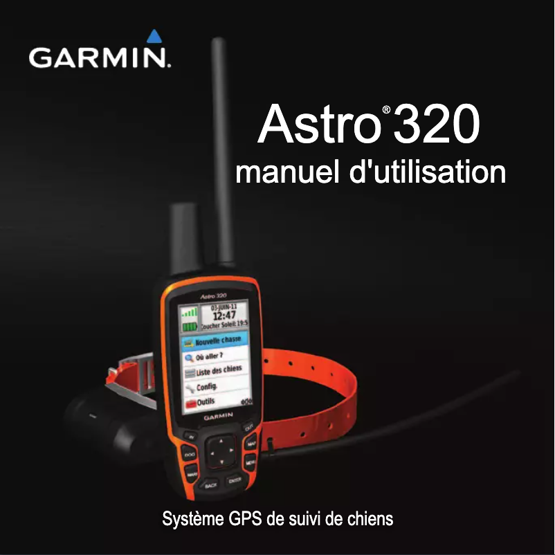 Page n°1 - Manuel utilisateur Garmin Astro 320