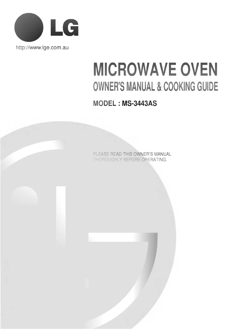 Página 1 del manual Manual de usuario LG MS-3443AS