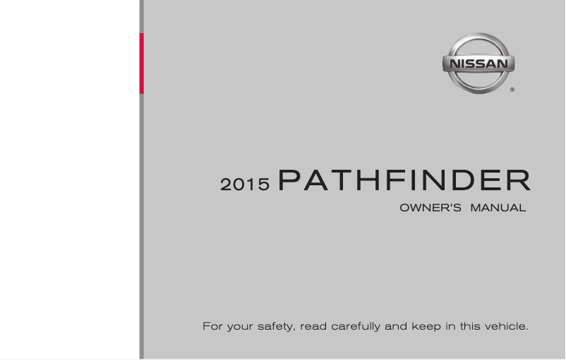 Image de la première page du manuel de l'appareil Pathfinder (2015)