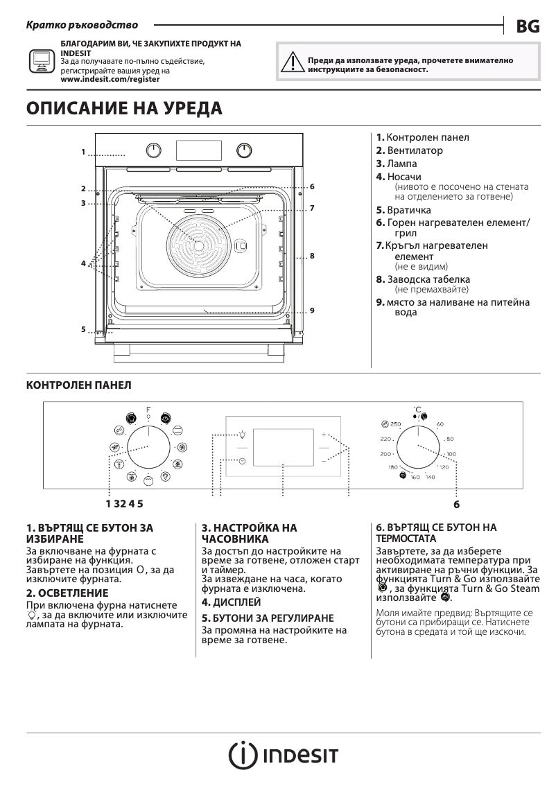 Page 1 de la notice Guide d'installation Indesit IFWS 3841 JH IX