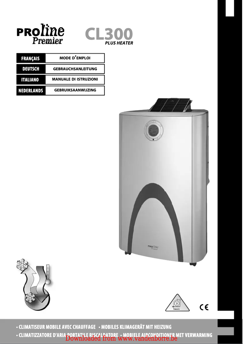 Image de la première page du manuel de l'appareil CL300