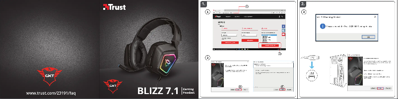 Page n°1 - Manuel utilisateur Trust Blizz 7.1 GXT 450