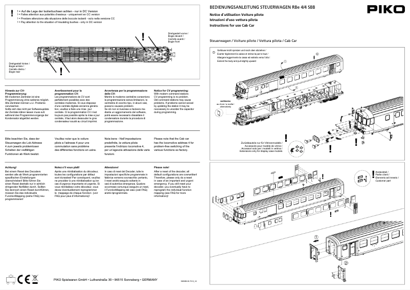 Page n°1 - Manuel utilisateur Piko 96832